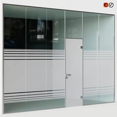 Glass office partitions Doors — Ver 1