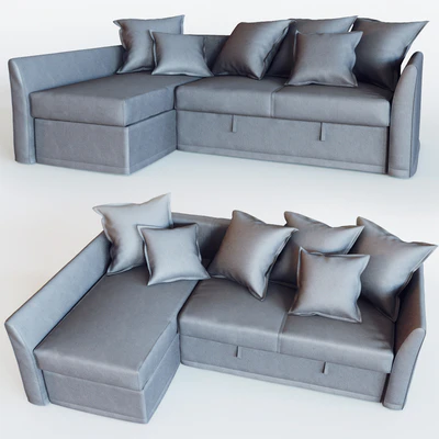 HOLMSUND Sofa bed with chaise — Вид 1