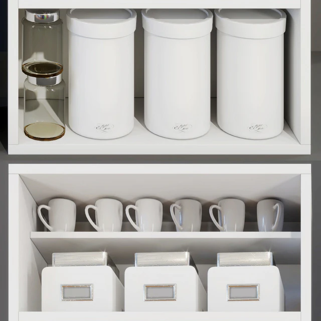 Modern racks with decor — Скачать