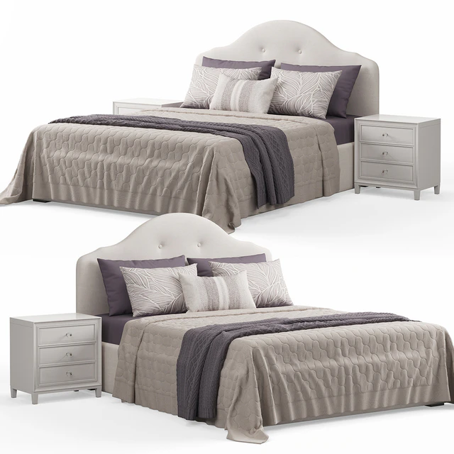 Kaussner Upholstered Bed with Encore Headboard — Descargar