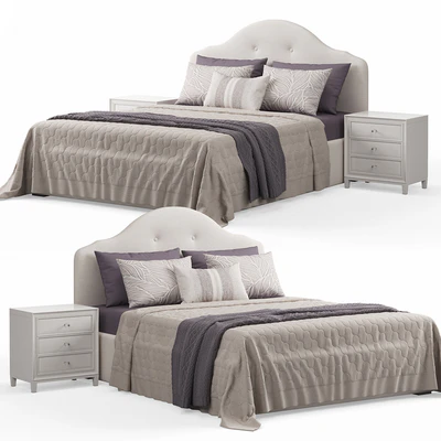 Kaussner Upholstered Bed with Encore Headboard — Ver 3