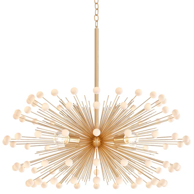 White Beaded Urchin Chandelier Sputnik — Скачать