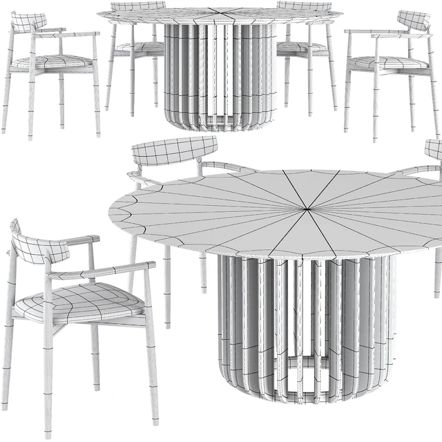 Dining table Miniforms Juice+ chair Miniforms Claretta — Скачать