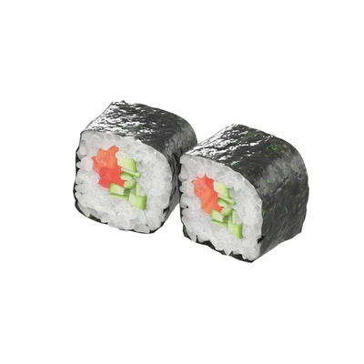 Sushi rolls with salmon and cucumber — Ver 6