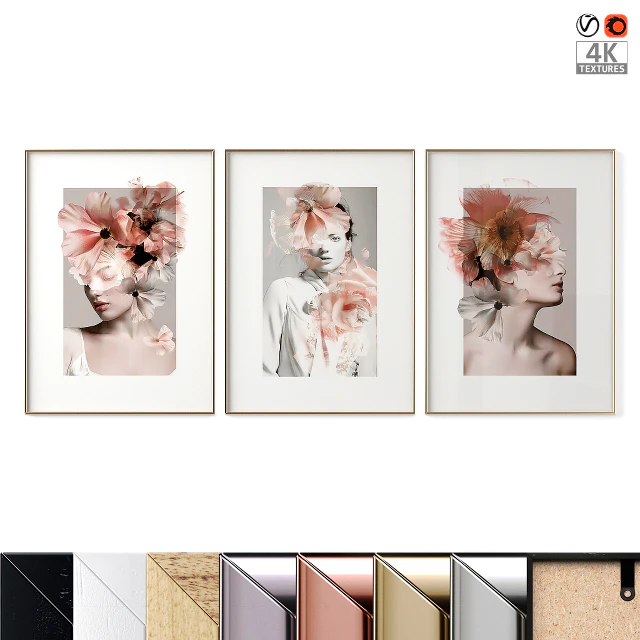 Poset Set "Feminine Flowers" — Descargar