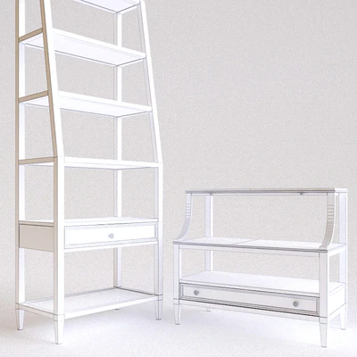 Bernhardt Sutton House Bookcase and Chest — Ver 2