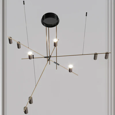 TRIBES CHANDELIER Nickel — Ver 4