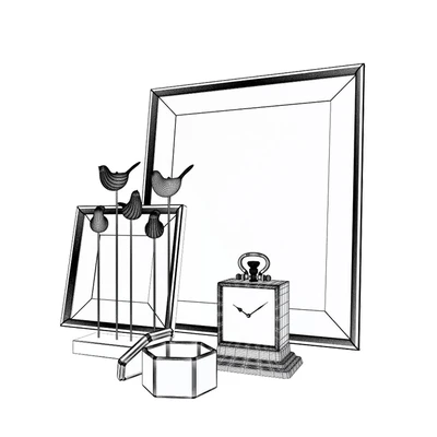 5 birds on a wooden stand — Ver 2