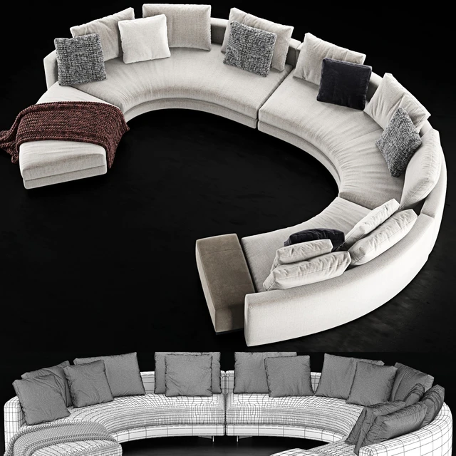 Minotti Daniels Sofa 3 — Descargar