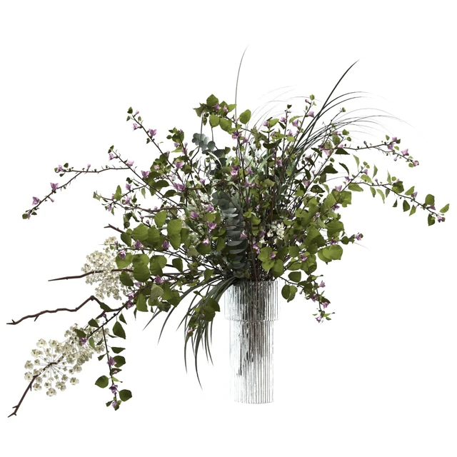 Bouquet of grass, flowers and branches — Descargar