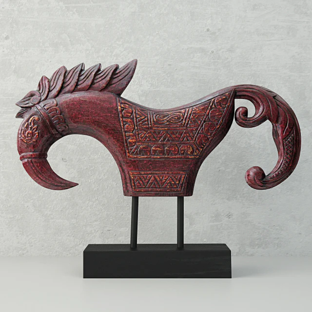 Wood sculpture 'Jaran Kepang Horse' — Скачать