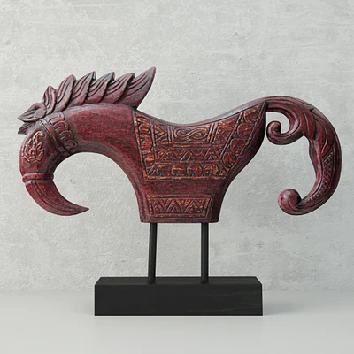 Wood sculpture 'Jaran Kepang Horse' — Скачать