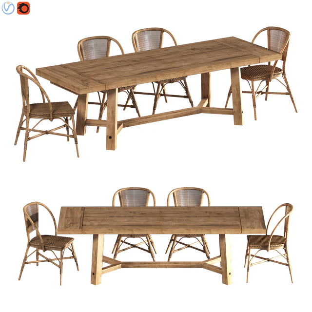 Rustic Farmhouse Dining Table — Download