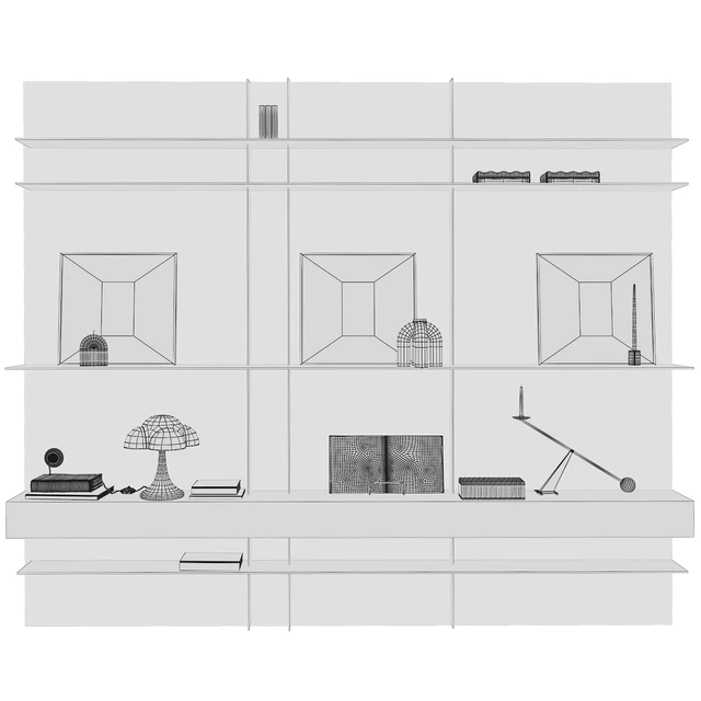 Metallic shelf with 101 cph decor 012 — Descargar