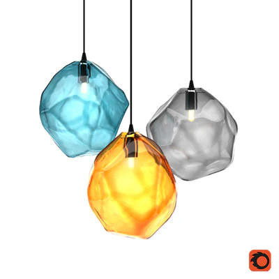 Color Ice Cube Pendant — Ver 1
