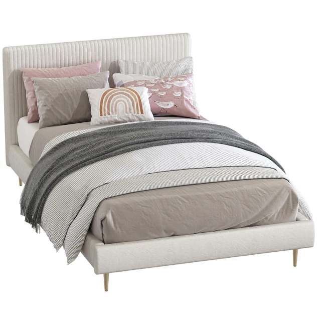 Roar / Rabbit Pleated Upholstered Bed 218 — Descargar