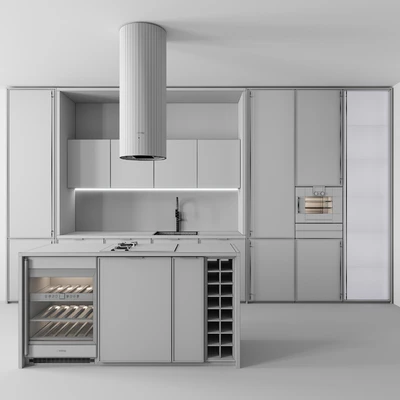 Kitchen №90 "Swamp Green" — Вид 6