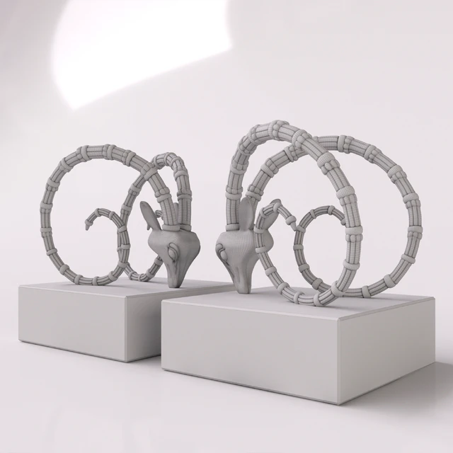 Book holder EICHHOLTZ Bookend Ibex set of 2 — Descargar