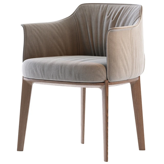 Poltrona Frau Archibald Fabric easy chair — Descargar