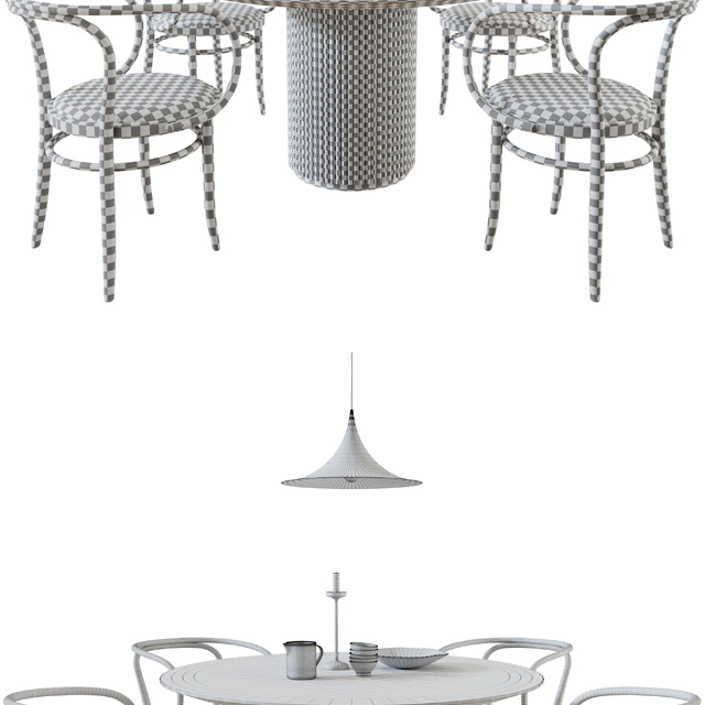 Thonet 209P + Palais Royal Table By Asplund — Скачать