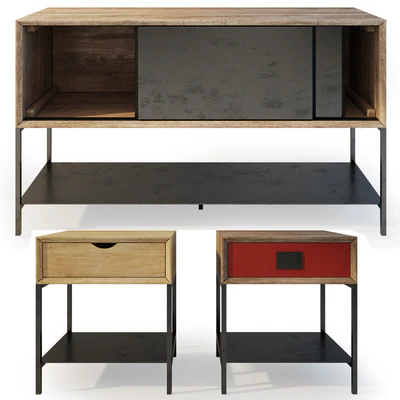 Curbstone and chest of drawers La Redoute. Mambo. Nightstand, sideboard — Ver 3