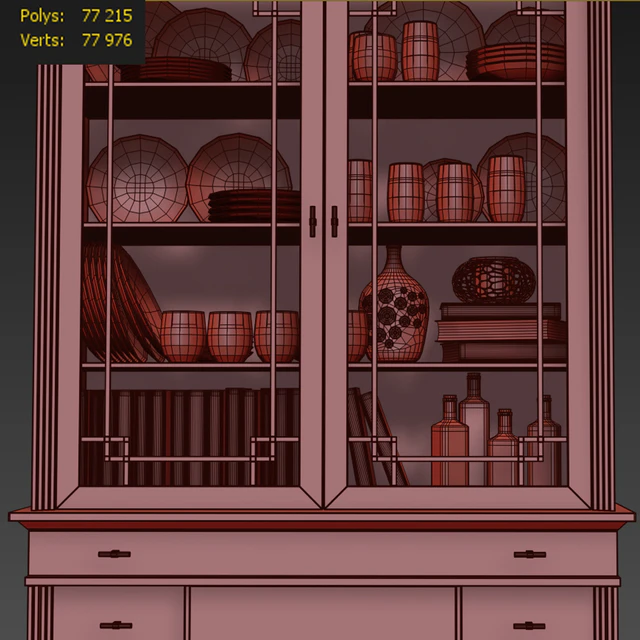 Шкаф / сервант Manhattan.Showcase / sideboard — Скачать