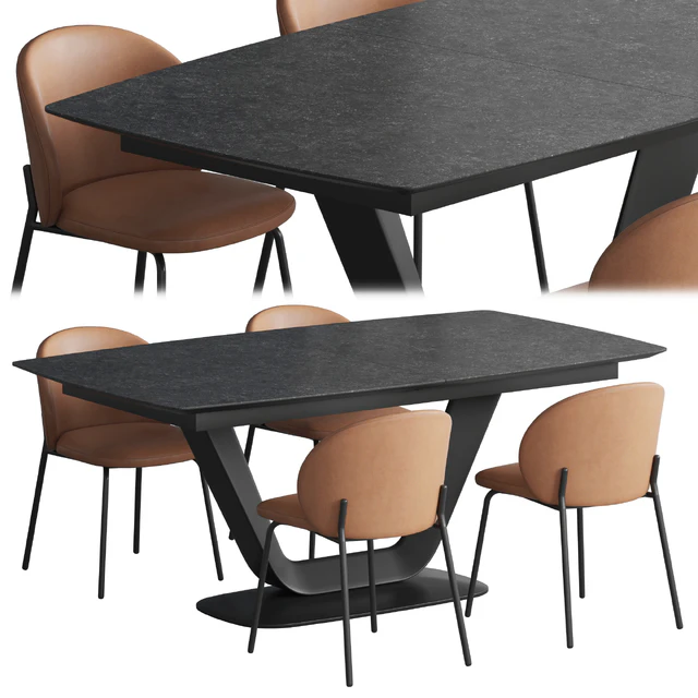 Boconcept Alicante table Princeton chair — Descargar