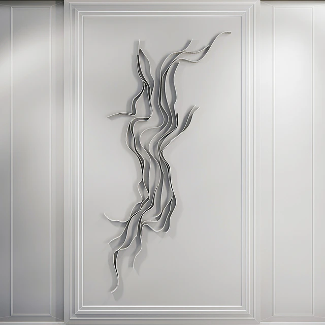 Waves   Metal wall panel 4 — Скачать