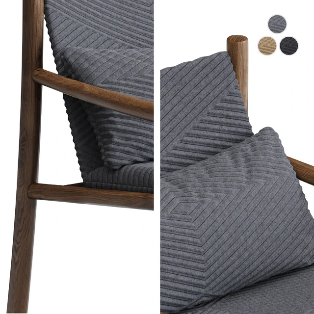 Armchair Arper Kata Japandi Style — Descargar