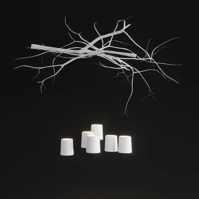 Chandelier handmade in Chalet style — Ver 3