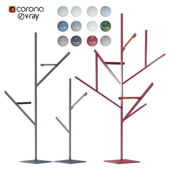 Blau Tree lamp set — Скачать