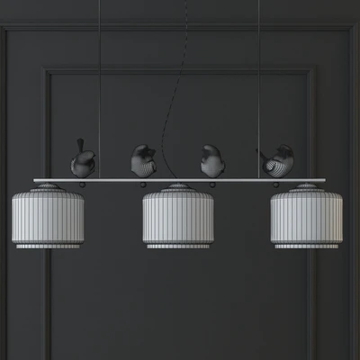 Hanging lamp provence bird pendant line 3 — Вид 2