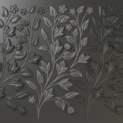 Wall decor 002. Flower — Вид 2