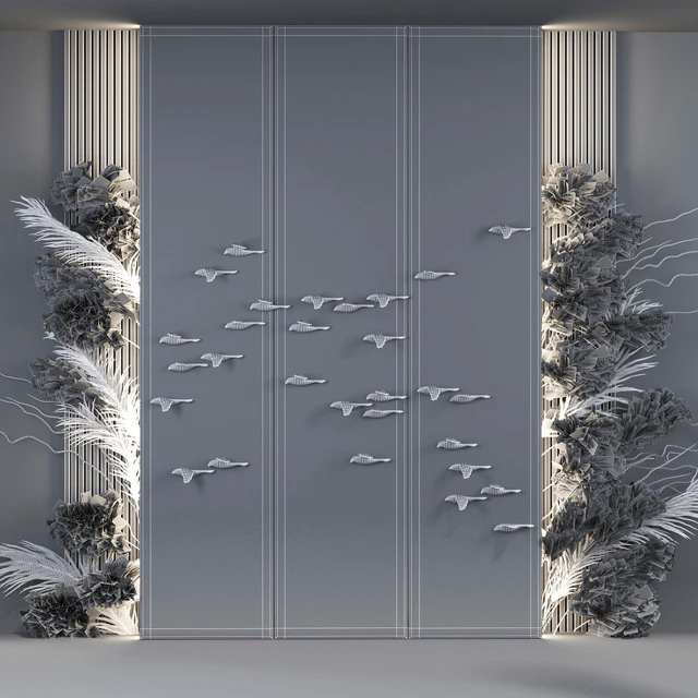 Decorative panel Birds Gold 5 — Descargar