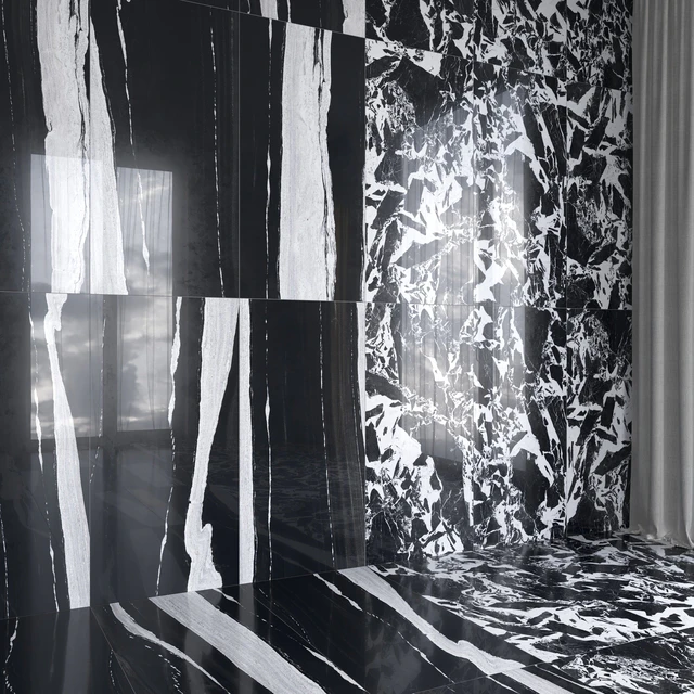 Architectural Design Floorgres B and W Marble miniset — Descargar