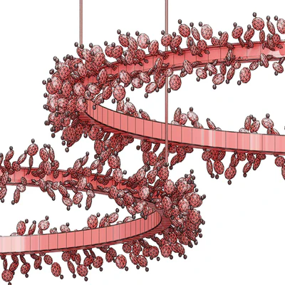 Thera Two Ring Chandelier — Вид 3