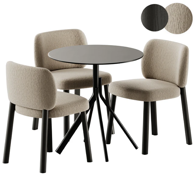 Bross Aretha Chair and Et al Main Table — Скачать