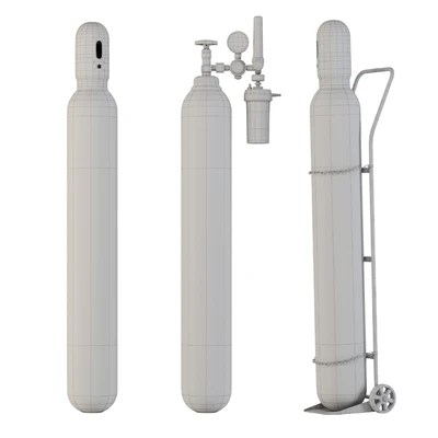 Oxygen capsule & trolley - Hospital Equipment 19 — Ver 3