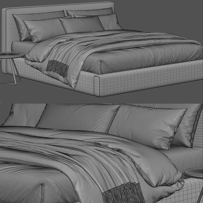 Abbyson Luxe Upholstered Bed — Вид 4