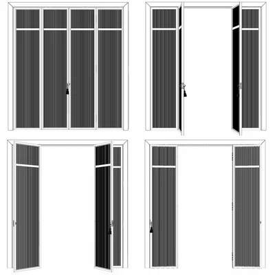 Fluted Glass Partition — Вид 4