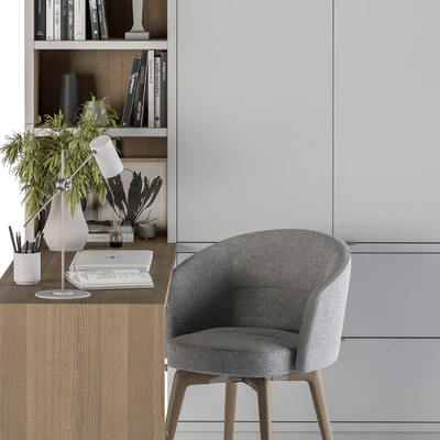 Office Furniture Wardrobe and Table - Home Office 34 — Вид 6