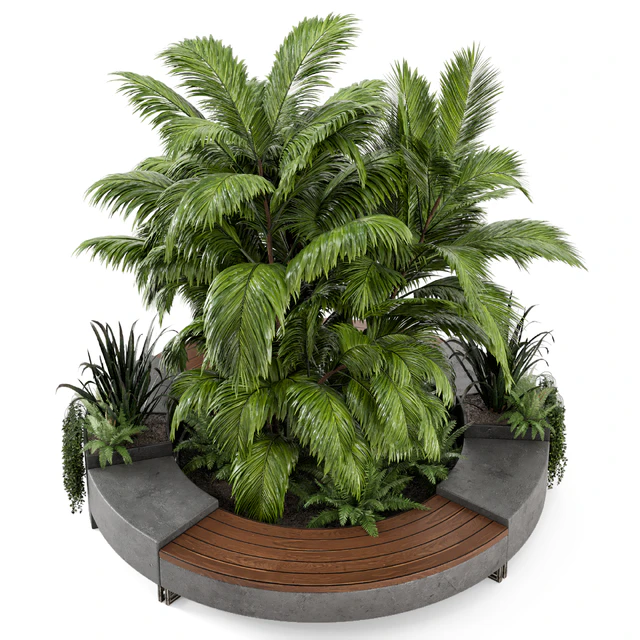 Outdoor Garden set bush and Tree - Garden Set 158 — Descargar
