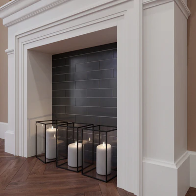 Fireplace with decor — Ver 3