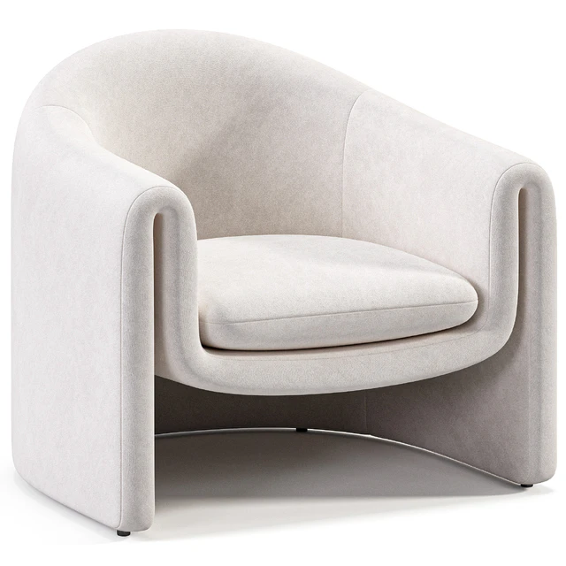 Velvet Sculptural Chair — Скачать