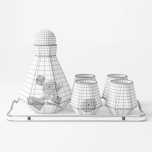 Geometric Glass Decanter Set — Descargar