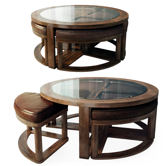Hannery coffee / coffee table. Round coffee table by Ashley — Descargar