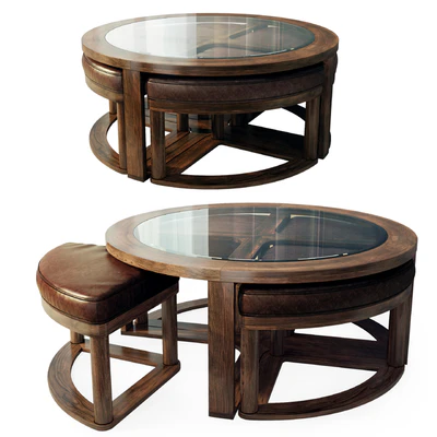 Hannery coffee / coffee table. Round coffee table by Ashley — Ver 1