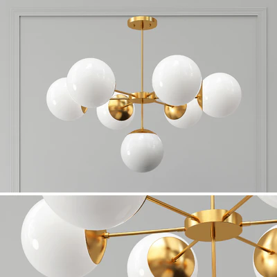 Copper Light Chandelier 7 — Скачать