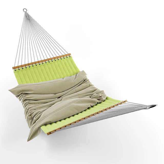 Hammock with wood railings — Descargar
