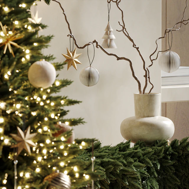 Christmas tree with fireplace 5 — Descargar